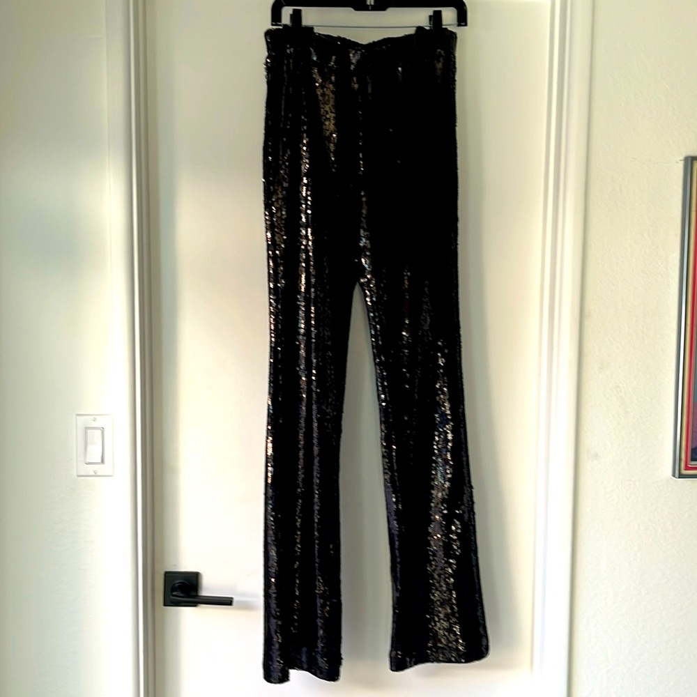 Sanctuary black sequin pants